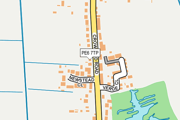 PE6 7TP map - OS OpenMap – Local (Ordnance Survey)