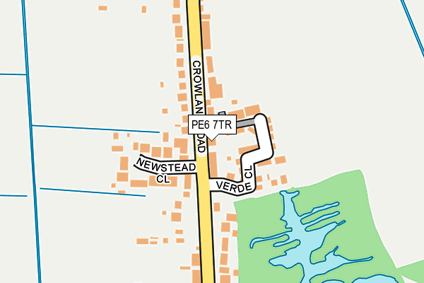 PE6 7TR map - OS OpenMap – Local (Ordnance Survey)