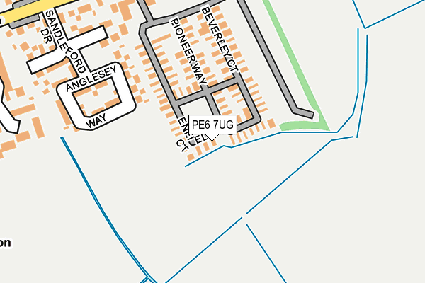 PE6 7UG map - OS OpenMap – Local (Ordnance Survey)