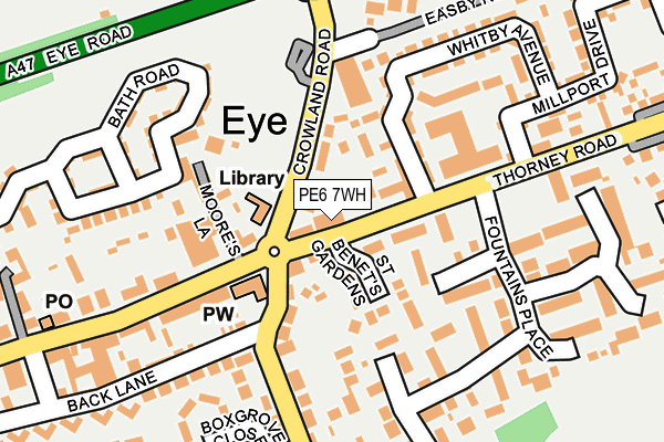 PE6 7WH map - OS OpenMap – Local (Ordnance Survey)