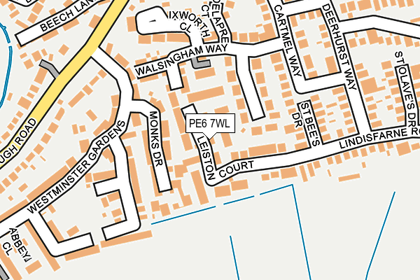 PE6 7WL map - OS OpenMap – Local (Ordnance Survey)