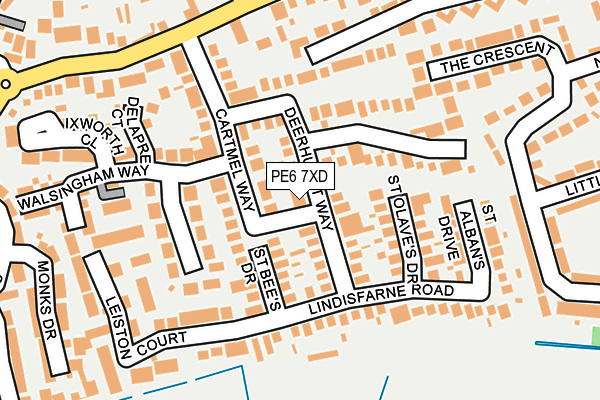 PE6 7XD map - OS OpenMap – Local (Ordnance Survey)