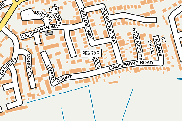 PE6 7XR map - OS OpenMap – Local (Ordnance Survey)