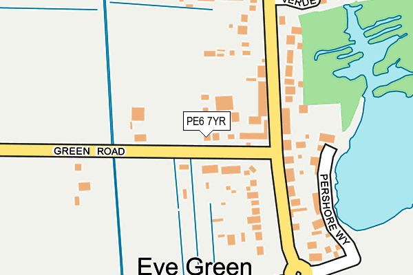 PE6 7YR map - OS OpenMap – Local (Ordnance Survey)