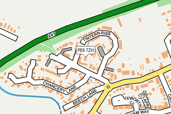 PE6 7ZH map - OS OpenMap – Local (Ordnance Survey)