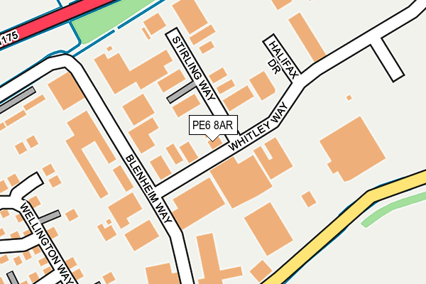 PE6 8AR map - OS OpenMap – Local (Ordnance Survey)