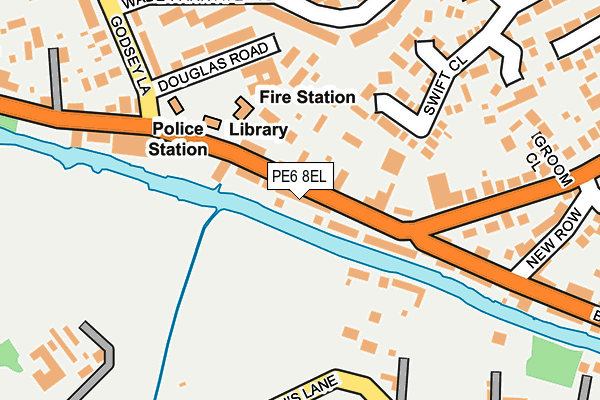 PE6 8EL map - OS OpenMap – Local (Ordnance Survey)