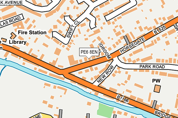 PE6 8EN map - OS OpenMap – Local (Ordnance Survey)