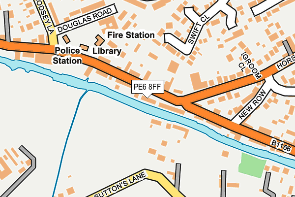 PE6 8FF map - OS OpenMap – Local (Ordnance Survey)