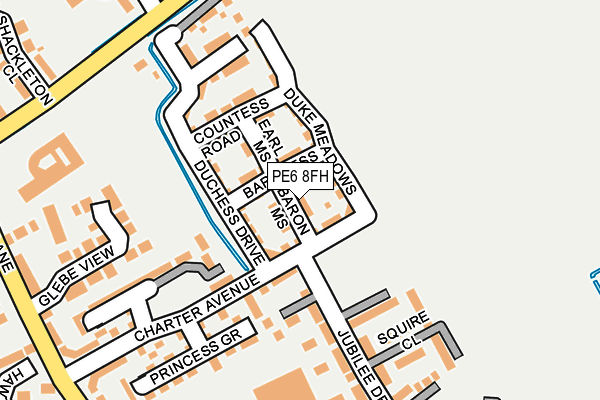 PE6 8FH map - OS OpenMap – Local (Ordnance Survey)