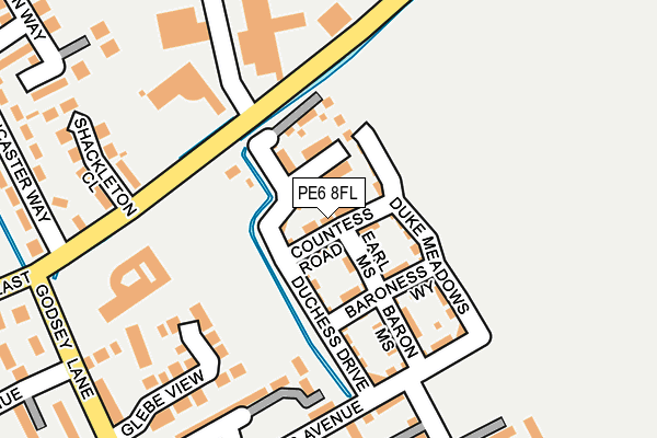 PE6 8FL map - OS OpenMap – Local (Ordnance Survey)