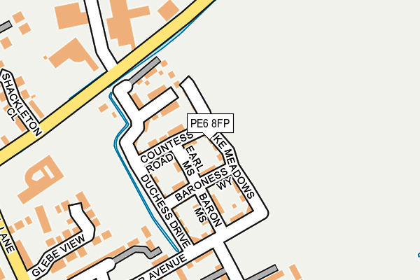 PE6 8FP map - OS OpenMap – Local (Ordnance Survey)