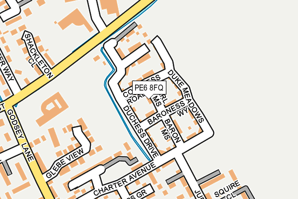 PE6 8FQ map - OS OpenMap – Local (Ordnance Survey)