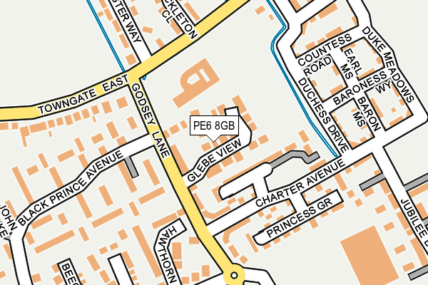 PE6 8GB map - OS OpenMap – Local (Ordnance Survey)