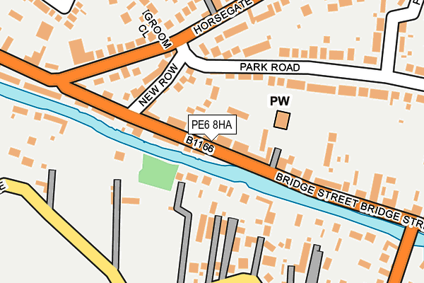 PE6 8HA map - OS OpenMap – Local (Ordnance Survey)