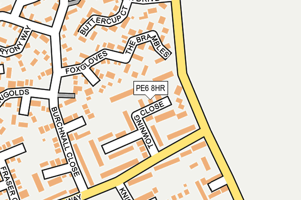 PE6 8HR map - OS OpenMap – Local (Ordnance Survey)
