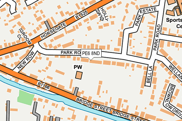 PE6 8ND map - OS OpenMap – Local (Ordnance Survey)