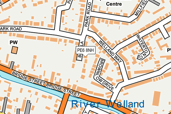 PE6 8NH map - OS OpenMap – Local (Ordnance Survey)