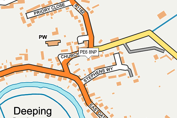 PE6 8NP map - OS OpenMap – Local (Ordnance Survey)