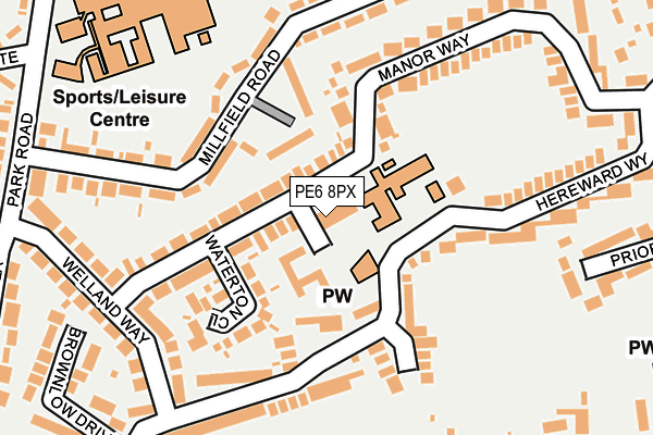 Map of M HUNNS PROPERTY SERVICES LIMITED at local scale