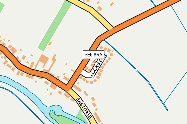 PE6 8RA map - OS OpenMap – Local (Ordnance Survey)
