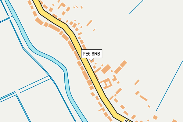 PE6 8RB map - OS OpenMap – Local (Ordnance Survey)