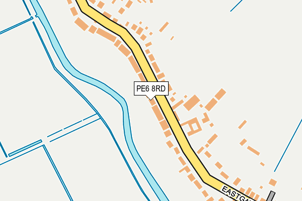 PE6 8RD map - OS OpenMap – Local (Ordnance Survey)