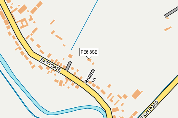 PE6 8SE map - OS OpenMap – Local (Ordnance Survey)