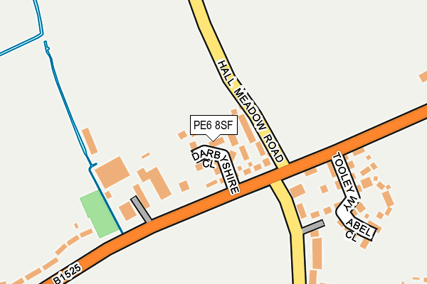 PE6 8SF map - OS OpenMap – Local (Ordnance Survey)