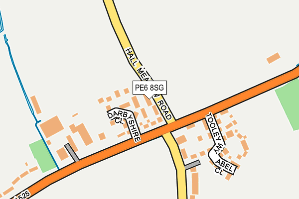 PE6 8SG map - OS OpenMap – Local (Ordnance Survey)