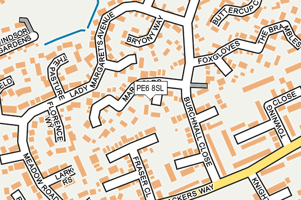 PE6 8SL map - OS OpenMap – Local (Ordnance Survey)