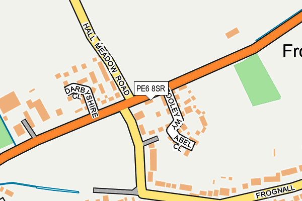 PE6 8SR map - OS OpenMap – Local (Ordnance Survey)