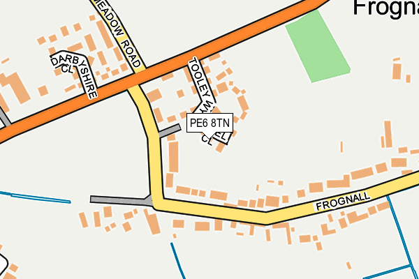 PE6 8TN map - OS OpenMap – Local (Ordnance Survey)