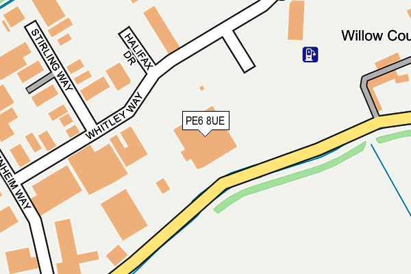 PE6 8UE map - OS OpenMap – Local (Ordnance Survey)