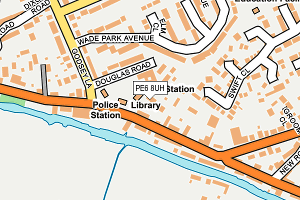 PE6 8UH map - OS OpenMap – Local (Ordnance Survey)
