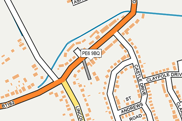 PE6 9BQ map - OS OpenMap – Local (Ordnance Survey)