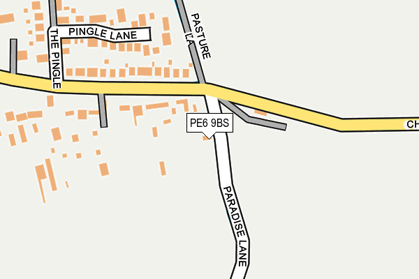 PE6 9BS map - OS OpenMap – Local (Ordnance Survey)