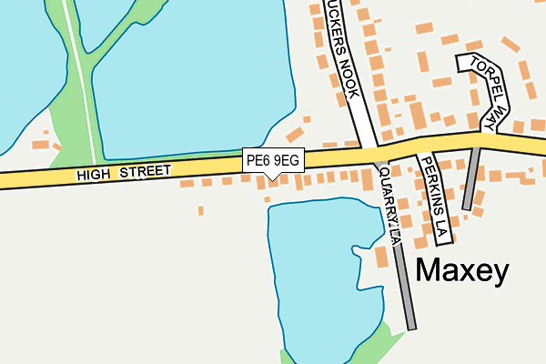 PE6 9EG map - OS OpenMap – Local (Ordnance Survey)