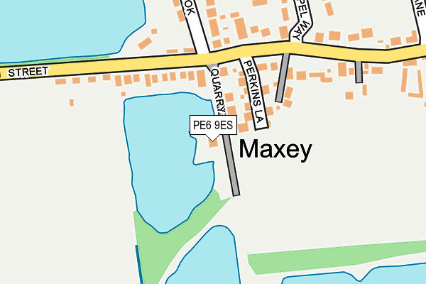 PE6 9ES map - OS OpenMap – Local (Ordnance Survey)