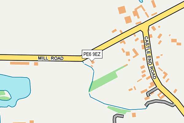 PE6 9EZ map - OS OpenMap – Local (Ordnance Survey)