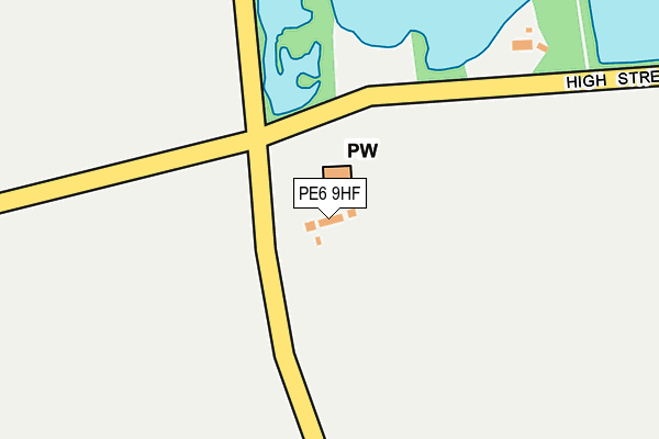 PE6 9HF map - OS OpenMap – Local (Ordnance Survey)