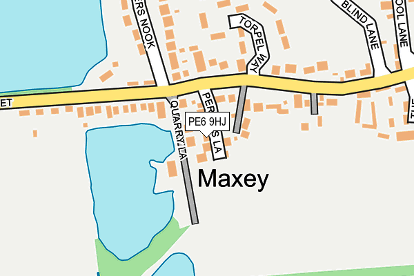 PE6 9HJ map - OS OpenMap – Local (Ordnance Survey)