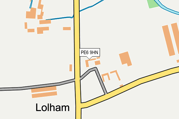 PE6 9HN map - OS OpenMap – Local (Ordnance Survey)