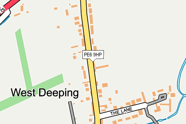PE6 9HP map - OS OpenMap – Local (Ordnance Survey)