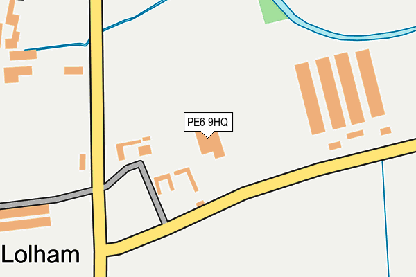 PE6 9HQ map - OS OpenMap – Local (Ordnance Survey)
