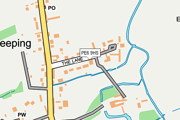 PE6 9HS map - OS OpenMap – Local (Ordnance Survey)