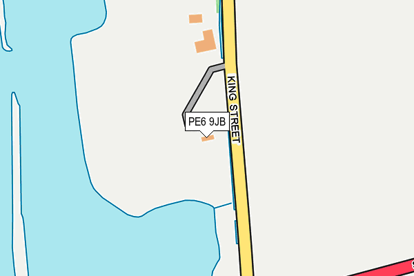 PE6 9JB map - OS OpenMap – Local (Ordnance Survey)
