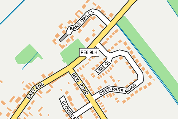 PE6 9LH map - OS OpenMap – Local (Ordnance Survey)