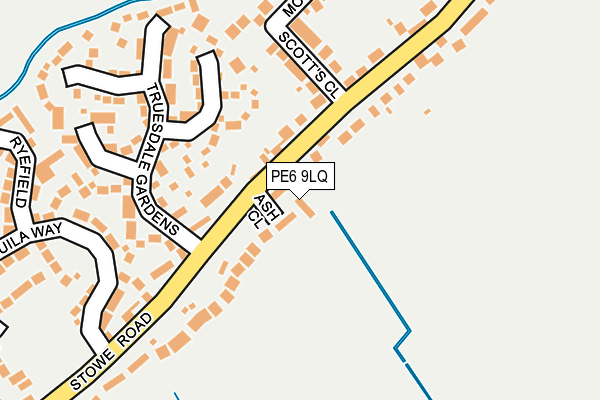 PE6 9LQ map - OS OpenMap – Local (Ordnance Survey)