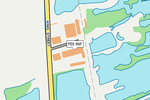PE6 9NF map - OS OpenMap – Local (Ordnance Survey)